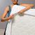 Matrasbeschermer in absorberend molton 400 g/m2, hoes 40 cm (wit)