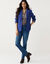 Veste blazer fluide, manches longues (bleu encre)