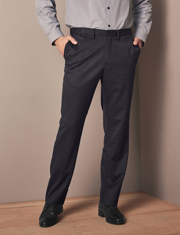 Pantalon ville ceinture ajustable invisible - polylaine (gris anthracite)