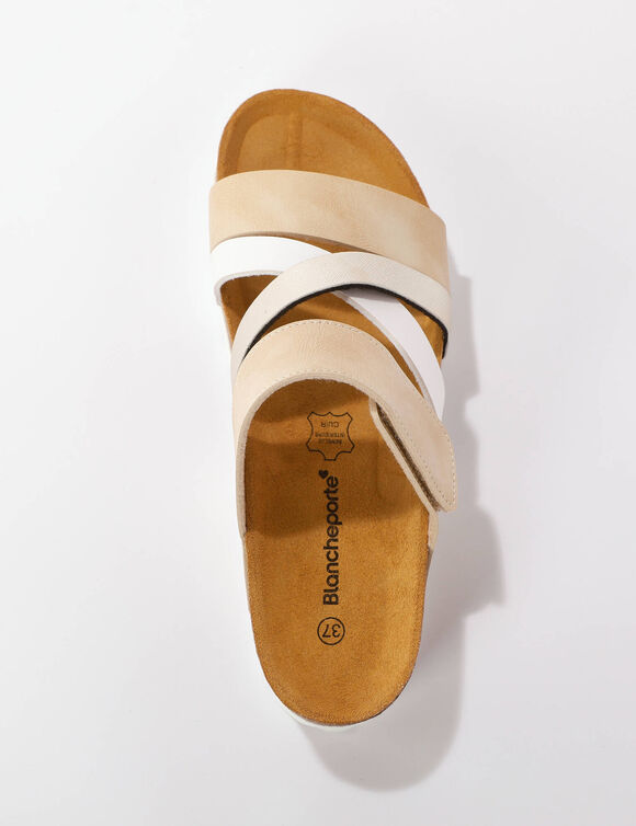 Muiltjes met scratchriempjes (goudkleurig)