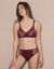 Culotte microfibre tulle brodé Caminata (prune)