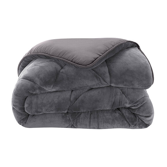 Couette synth&eacute;tique double face 600 g/m&sup2; (gris)