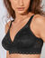 Soutien-gorge Coeur Crois&eacute; F&eacute;minin dentelle recycl&eacute;e - sans armatures (noir)