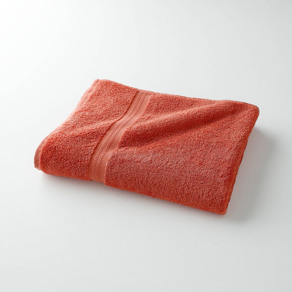 Collectie effen handdoeken 420 g/m2 met zacht comfort (tomette)