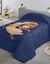 Dekbed in micrrovezel voor kinderen, ballerina, 200 g/m2 (marineblauw)