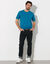 T-shirt met ronde hals en korte mouwen - set van 3 (blauw + bruin + grijs)