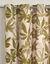Gordijn met bloemenprint (naturel / groen)