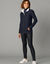 Vest met rits en pluchevoering, 30% wol (marine)