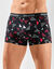 Shorty met geometrische print - set van 4 (zwart)