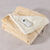 Couverture chauffante d&eacute;co bi mati&egrave;re (beige)