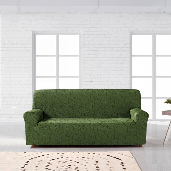 Housse fauteuil et canapé préformée "Alexia" (vert)