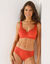 Soutien gorge uni brodé Olbia - avec armatures (brique)