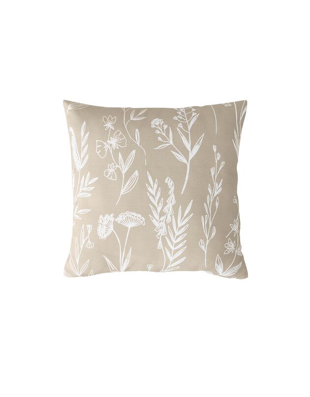 Housse de coussin imprimé bucolique Alessia - lot de 2 (beige)