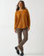 Trui in patenttricot met uitlopend model met zachte touch (kerrie)