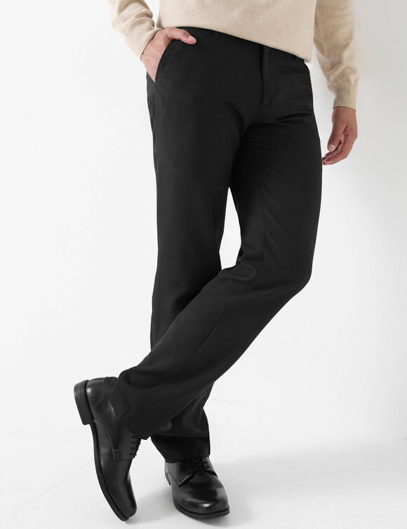 Broek met onzichtbare, verstelbare tailleband - polyester (zwart)