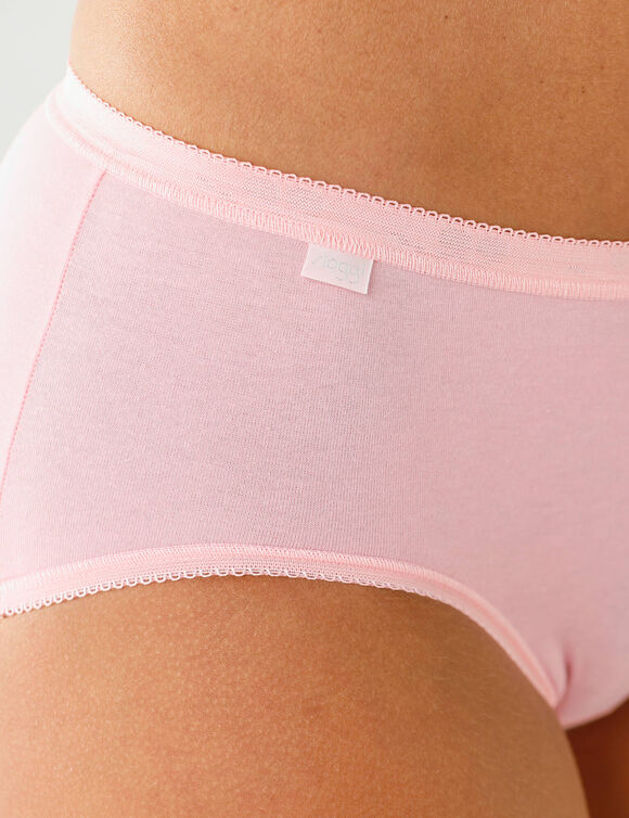 Culotte midi Basic+, lot de 3 achet&eacute;es +  GRATUITE (1) (rose)
