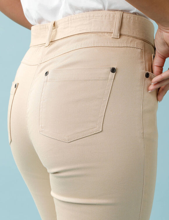 Pantalon droit, Sp&eacute;cial Petites (sable)