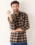 Geruit hemd in flanel - set van 3 (bruin + wit + rood)
