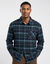 Chemise boutonn&eacute;e en flanelle &agrave; carreaux (bleu / vert)
