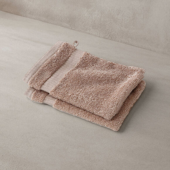 Collection serviettes de bain unies - gamme premium 640g/m&sup2; (noisette)