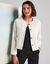 Jasje met knoopsluiting, tweed (ecru)