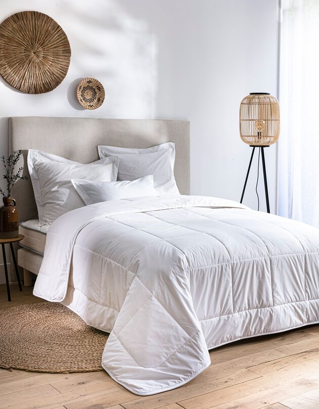 Couette pure laine vierge Woolmark® 300g/m² (blanc)