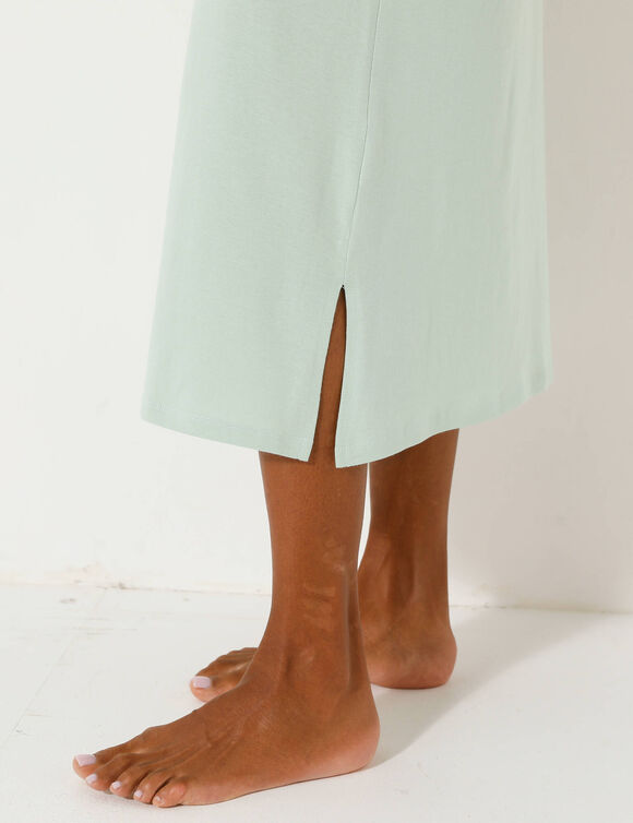 Chemise de nuit longue Oiseaux (tilleul)