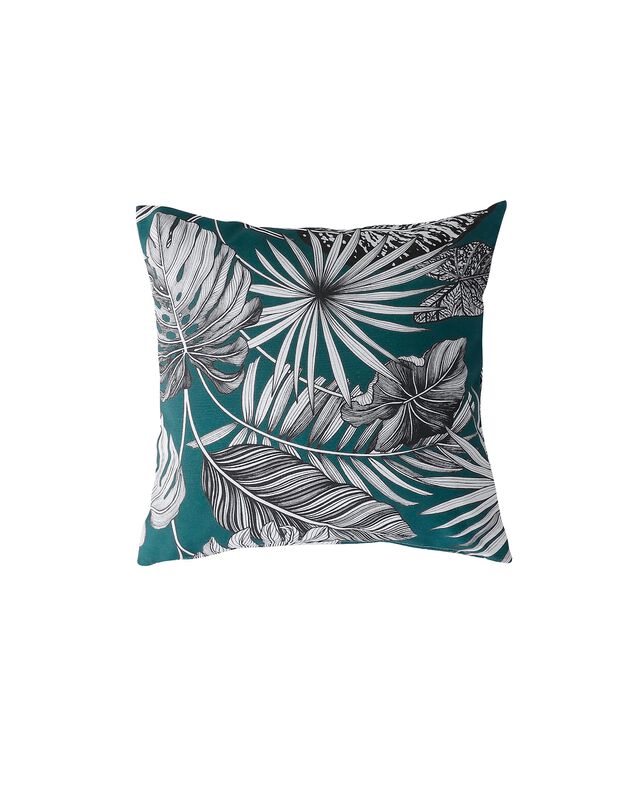 Housse de coussin imprimé tropical - lot de 2 (vert)