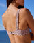 Minimiser-bikinitop bedrukt met Tahona &ndash; met beugels (beige / chocolade)