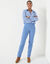 Modellerende broek met 'platte buik' effect en elastische taille (grijsblauw)