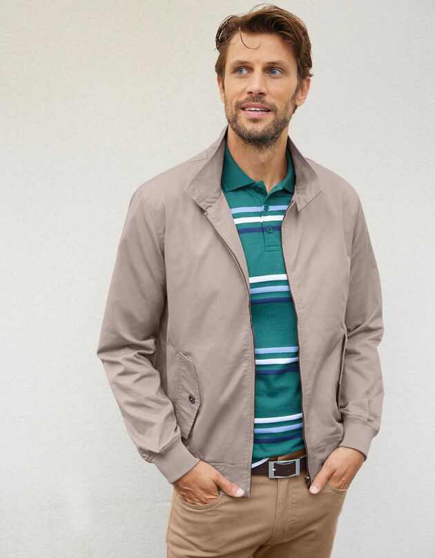 Blouson zippé (beige)