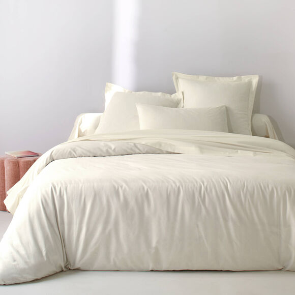 Linge de lit uni - polyester-coton 57 fils/cm&sup2; (&eacute;cru)