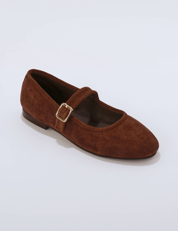 Babies cro&ucirc;te de cuir  (marron fonc&eacute;)