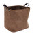 Lot de 3 paniers de rangement avec poignées (marron)