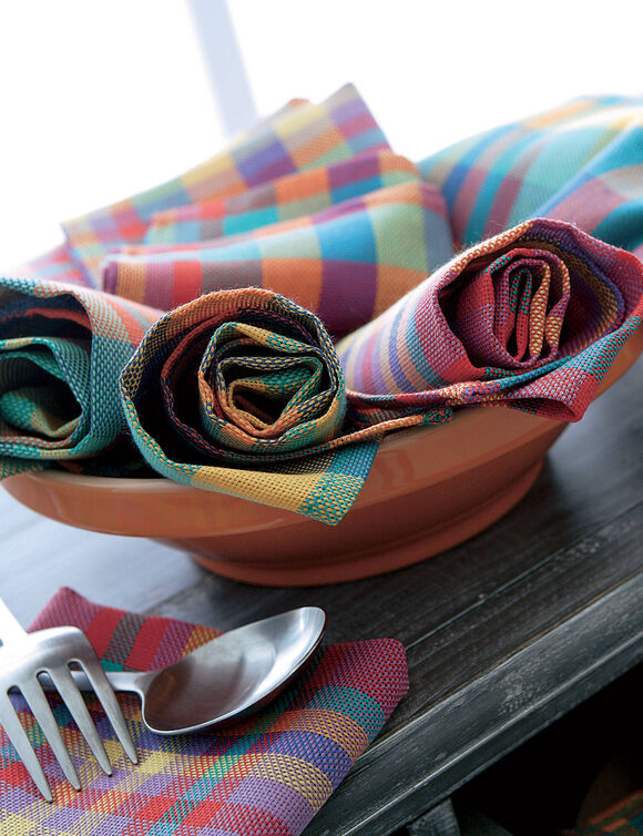 Serviette de table carreaux Madras - Lots (madras)