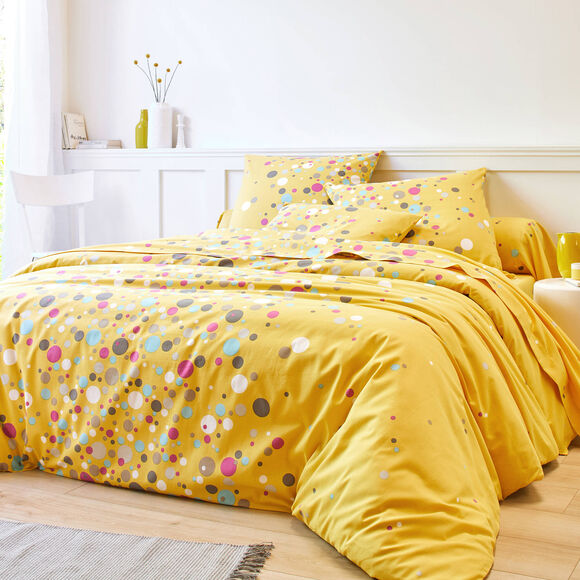 Linge de lit Pétillant coton (curry)