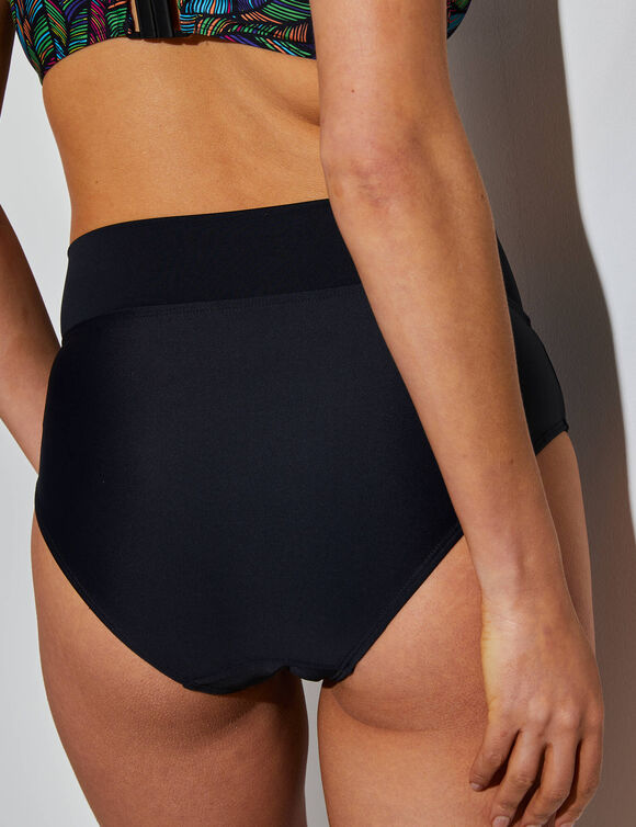 Culotte de bain taille haute Solaro (noir)