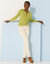 Cardigan met fantasie parelknopen, patenttricot (anijs)