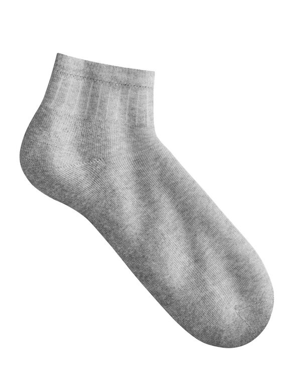 Chaussettes Quarter sport - lot de 5 paires (gris chin&eacute;)