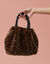 Sac duveteux imprim&eacute; l&eacute;opard (marron / noir)