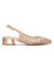 Escarpins slingback tress&eacute;s (roze gold)