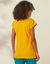 Pyjama T-shirt met tropische print (saffraangeel)