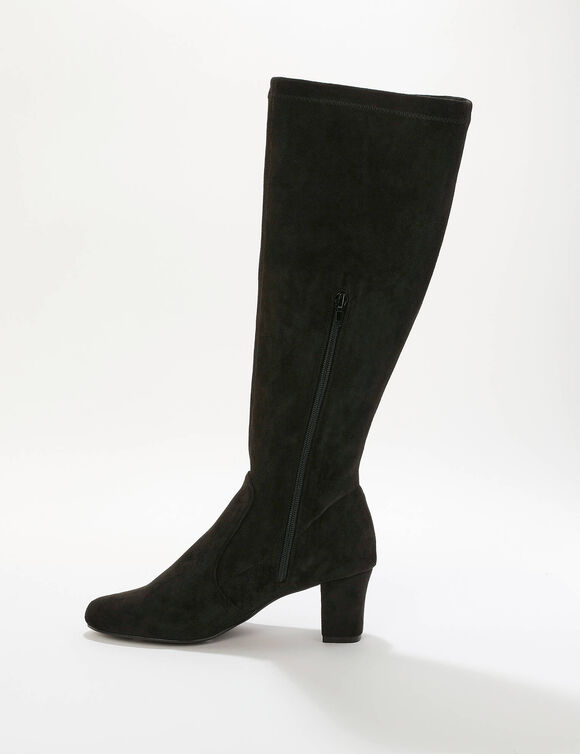 Bottes stretch &agrave; talon  (noir)
