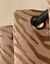 Rideau jacquard chenille z&eacute;br&eacute; (ocre)