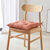 Vierkante stoelkussens met geruit patroon - set van 2 (terracotta)