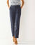 7/8-broek in slimmodel, effen (marine)
