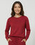 Sweat molleton uni (rouge)