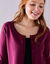 Bolero-vest met knopen, zachte touch (pruim)