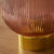 Staande ledlamp in gekleurd glas (parmaroze)