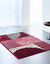 Decoratief tapijtje met geometrisch motief (rood)